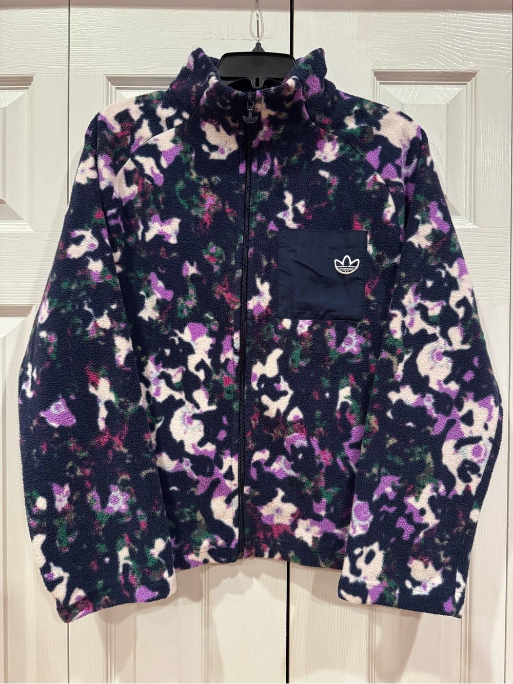 Adidas Originals Women’s Full-Zip Multicolor Fleece Jacket